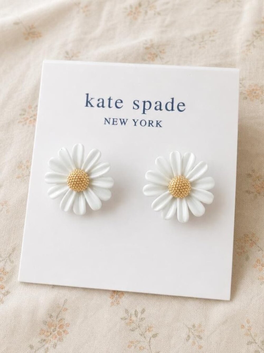 Kate Spade Into The Bloom Gold Daisy Stud Earrings